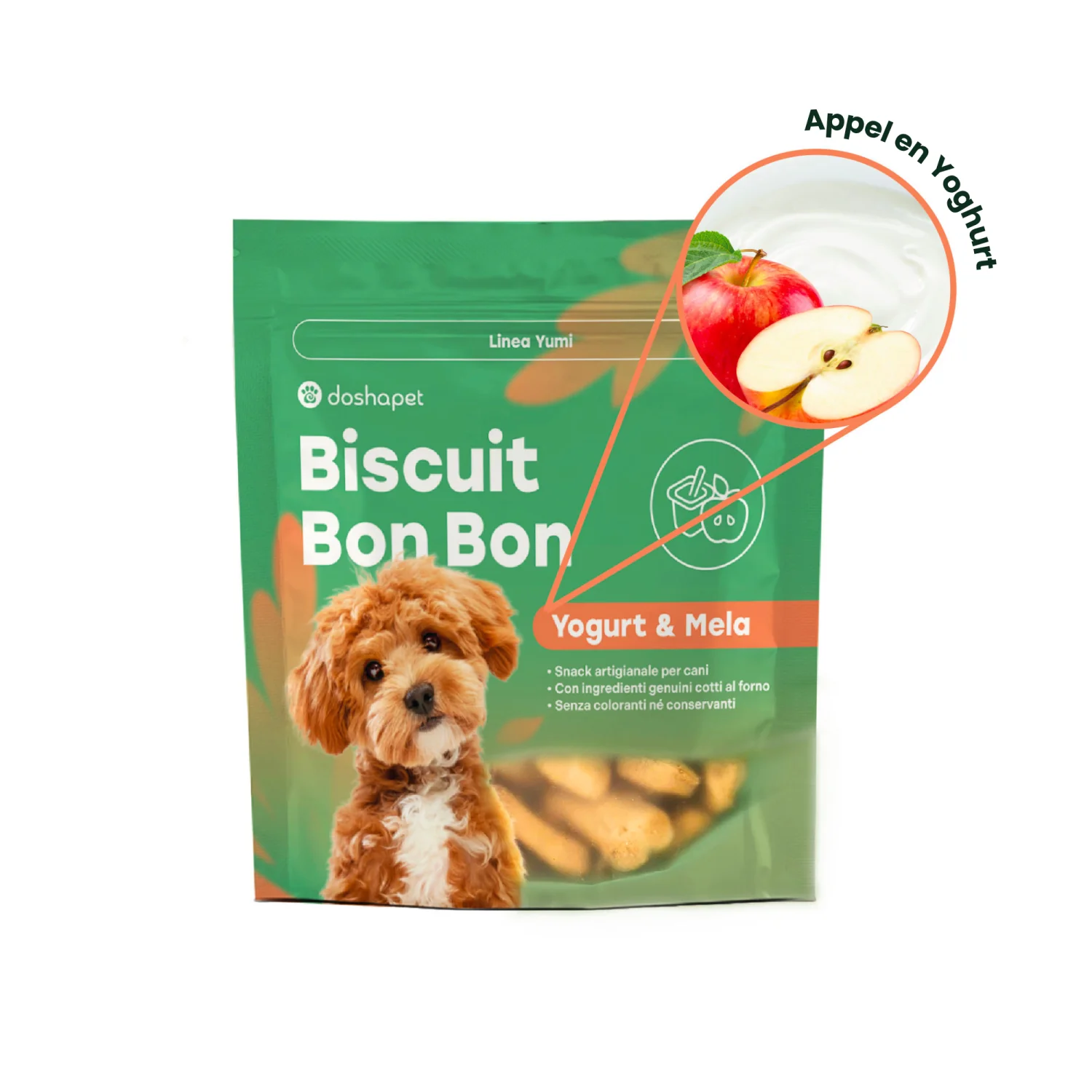 Doshapet Biscuit Bon Bon - Yoghurt Appel | 300 gram