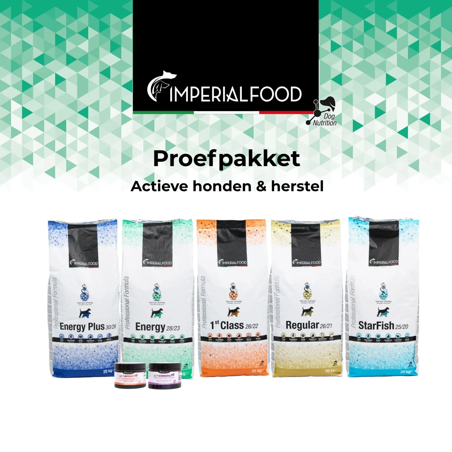 Proefpakket - Actieve honden & herstel